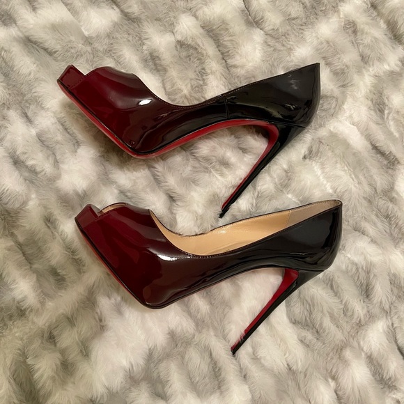 Christian Louboutin New Very Prive 120 Patent Degrade Size 36.5 - Picture 1 of 6